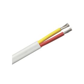 rollo de cable plano grado marino calibre 8 de 2 conductores rojo y amarillo de 250 pies 762 m