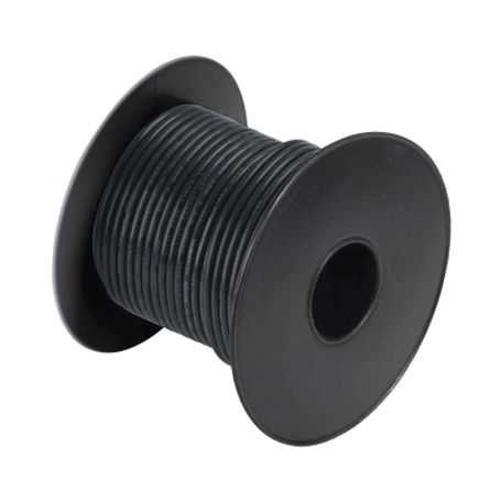Rollo De Cable Grado Marino Calibre 16 En Color Negro De 100 Pies (30.48 M).