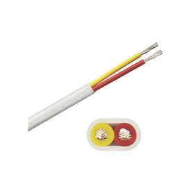 rollo de cable plano grado marino calibre 14 de 2 conductores rojo y amarillo de 100 pies 3048 m