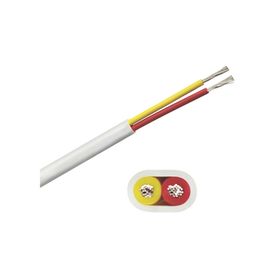 rollo de cable plano grado marino calibre 16 de 2 conductores rojo y amarillo de 500 pies 1524 m