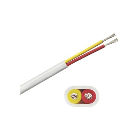 rollo de cable plano grado marino calibre 16 de 2 conductores rojo y amarillo de 500 pies 1524 m