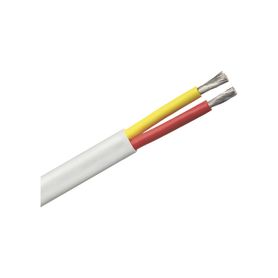 rollo de cable plano grado marino calibre 8 de 2 conductores rojo y amarillo de 500 pies 1524 m