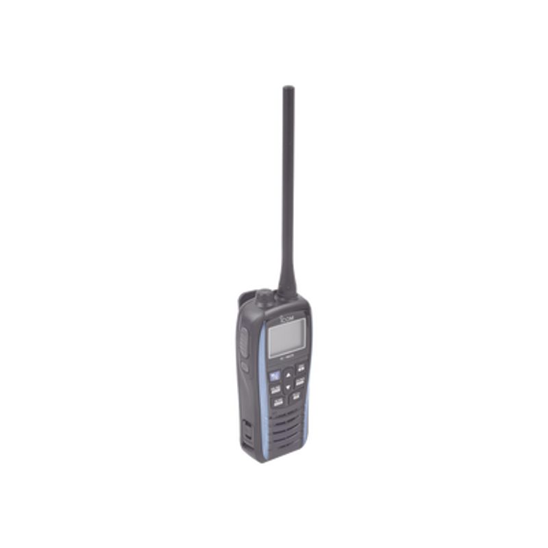 Radio Portátil Marino Color Azul Metálico 5 W De Potencia Rf 0.5 W De Salida De Audio Flotante Sumergible Ipx7 Tx 156.025157.425