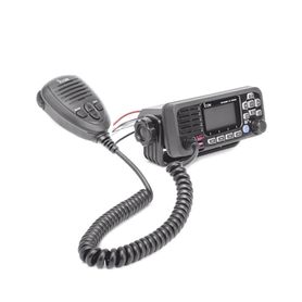 radio móvil marino icom color negro clase d dsc tx 156025  157425 mhz rx 156050  163275 mhz sin gps interconstruido 25w de pote