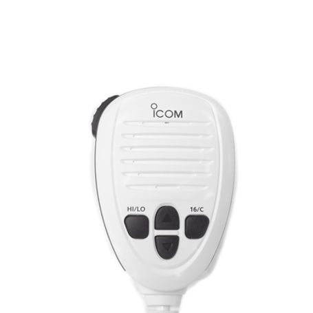 Radio Móvil Marino Icom Color Blanco Clase D Dsc. Tx 156.025  157.425 Mhz Rx 156.050  163.275 Mhz 25w De Potencia Sumergible Ipx