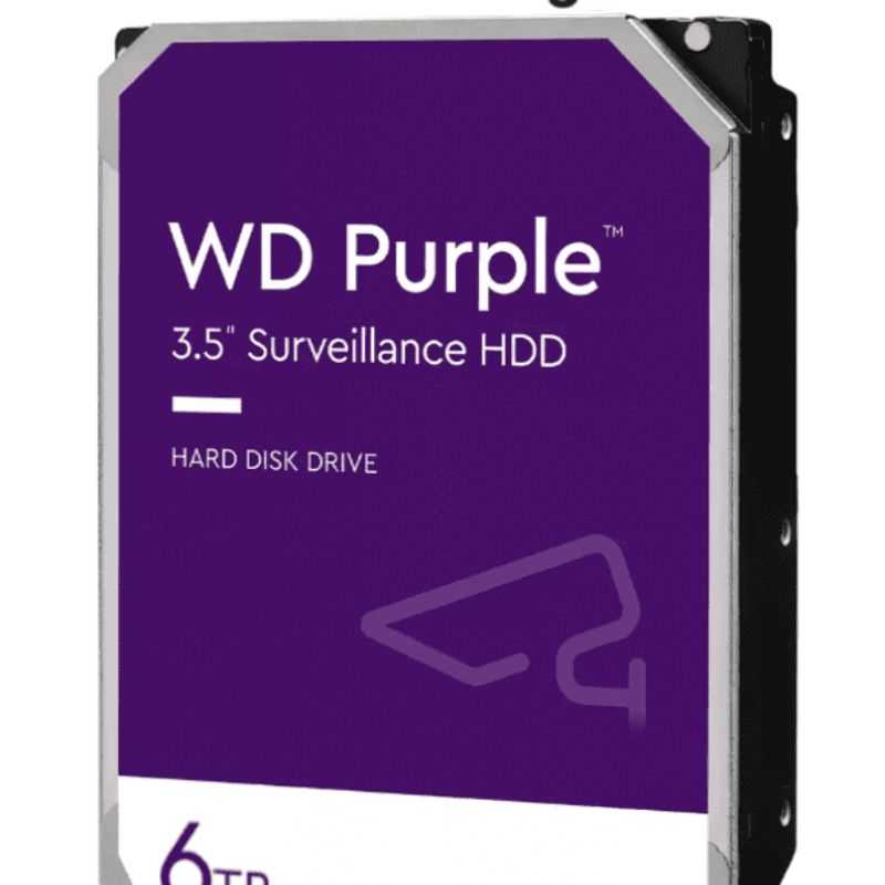 Western Wd63purz Disco Duro De 6 Tb Purple/ Especial Para Videovigilancia/ Trabajo 24/7/ Interface Sata 6 Gb/s/ Cache 256 Mb/ Ha