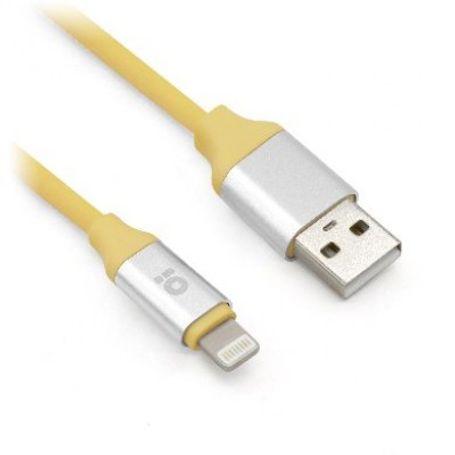 Cable Lightning PVC 1.0 m Amarillo BROBOTIX 651794 USB V2.0. Lightning Amarillo 1m TL1 