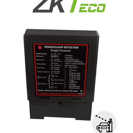 Zkteco Zf24  Sensor De Masa De Un Carril / 24vdc/ac / Salida No Nc Com /compatible Con Barrera Wejoin Y Zkteco