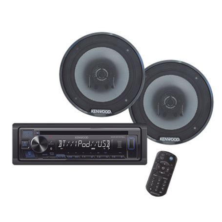 Paquete De Autoestereo Con 2 Bocinas Kenwood Mp3 Y Control Remoto