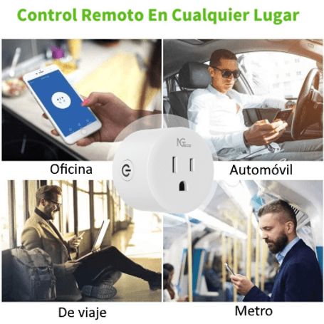 Ngteco Ngp300  Contacto Inteligente Wifi / Control Remoto Via App /  Personalize Horarios   / Control Por Voz / Compatible Con A