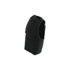 funda de nylon con clip metálico a cinto y correa con broche frontal para sostener el radio  icf3013 icf4013
