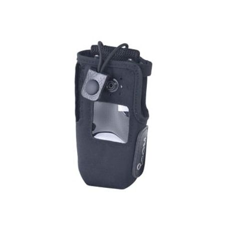 funda de nylon clip metálico para cinto correa con broche y visor frontal   icf3161sd  icf3261sd  icf3360ds