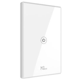 ngteco ngs101  apagador inteligente wifi 1 botón touch  control remoto via app  control por voz  temporizador  panel táctil de 