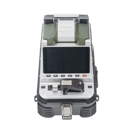 fusionadora de fibra óptica multimodo y monomodo  6 motores  alineación por núcleo  opm  vfl  cleaver eléctrico de un solo paso