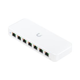 unifi switch ultra 60w administrable  8 puertos gbe  1 puerto poe in opcional y 7 puertos poe wattaje depende de fuente o poe i