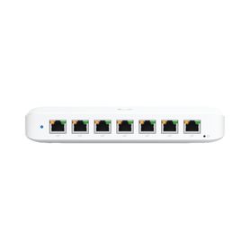 unifi switch ultra 60w administrable  8 puertos gbe  1 puerto poe in opcional y 7 puertos poe wattaje depende de fuente o poe i