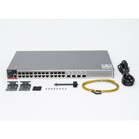 switch poe empresarial 370 watts administrable l2 24 puertos gigabit y 4 puertos uplink sfp 25g220610