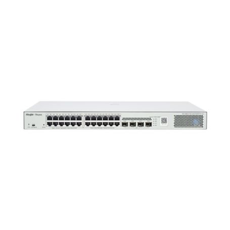 Switch Administrable L2 Poe Hasta 370w 24 Puertos Eth 1g 4 Puertos Sfp 1g Administración Remota En La Nube.
