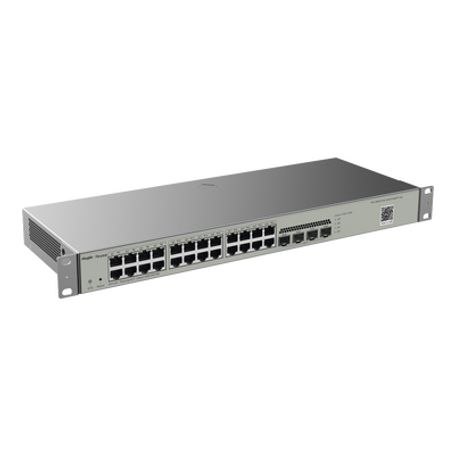 Switch Administrable L2 24 Puertos Eth 1g 4 Puertos Sfp 1g Administración Remota En La Nube.