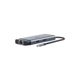 adaptador hub 6 en 1 1 puerto usbc entrada 1 puerto hdmi 4k 1 puerto ethernet gigabit 1 puerto usbc y 2 puertos usba235666
