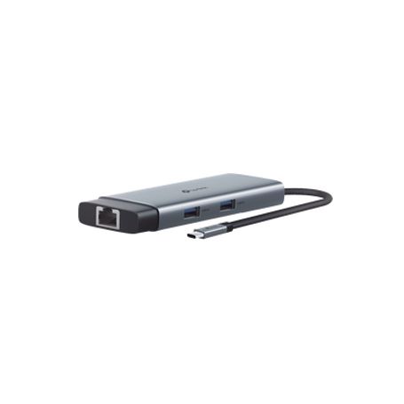 Adaptador Hub 6 En 1 1 Puerto Usbc Entrada 1 Puerto Hdmi 4k 1 Puerto Ethernet Gigabit 1 Puerto Usbc Y 2 Puertos Usba
