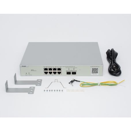 Switch Multigigabit Poe Capa 2 Con 8 Puertos 2.5g Poe Hasta 240w Y 2 Uplink Sfp 10g Administrable Cloud Disenado Para Access Poi
