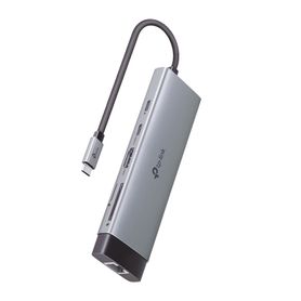 adaptador hub 9 en 1 1 puerto usbc entrada 1 puerto hdmi 4k 1 puerto ethernet gigabit 1 puerto sd y microsd 1 puerto usbc y 3 p