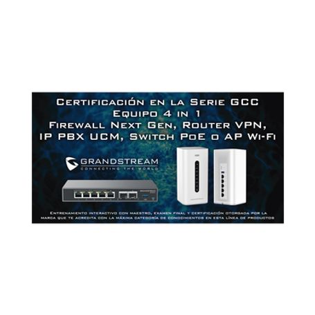 certificación profesional grandstream de ciber seguridad serie gcc60xx