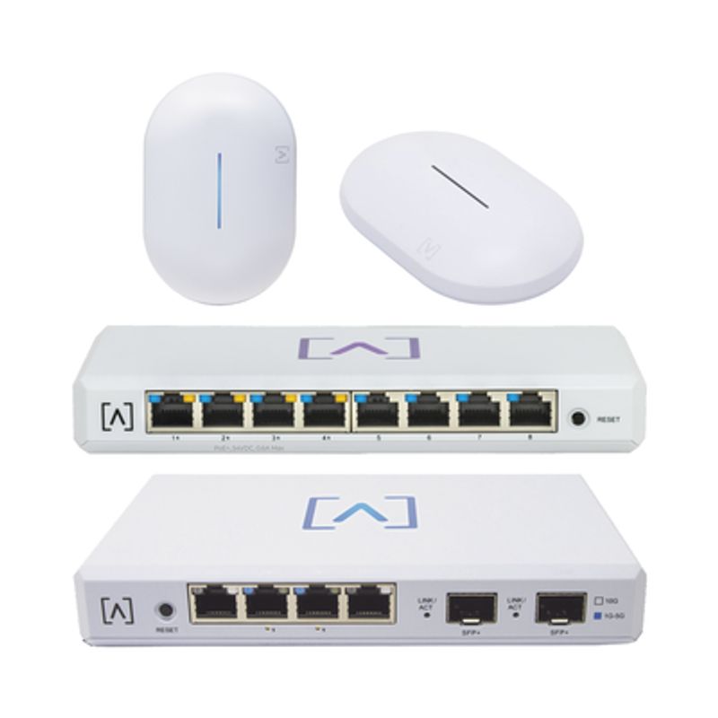 Starter Kit Alta Labs Incluye 1 Router (route10) / 1 Switch Poe (s8poe) / 1 Puntos De Acceso Wifi 6 Ap6 / 1 Punto De Acceso Ap6p