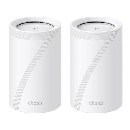 kit 2 routers inalámbrico mesh interior para hogar  triple banda wifi 7 be9300 mbps  2 puerto 25 gigabit wanlan  4 antenas inte