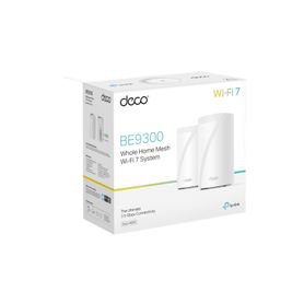 kit 2 routers inalámbrico mesh interior para hogar  triple banda wifi 7 be9300 mbps  2 puerto 25 gigabit wanlan  4 antenas inte