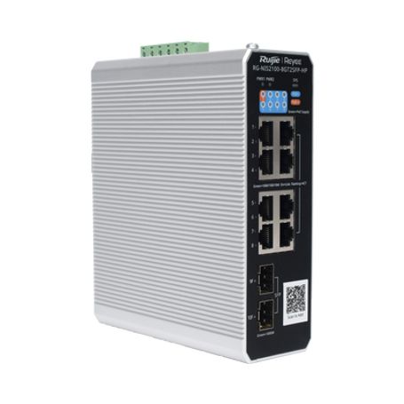 Switch Industrial Poe Hasta  Ideal Para Temperaturas Extremas Y Protección Contra Descargas 1 X Poe Port 7 X Poe Ports And 2 X S