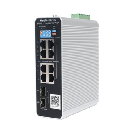 Switch Industrial Poe Hasta  Ideal Para Temperaturas Extremas Y Protección Contra Descargas 1 X Poe Port 7 X Poe Ports And 2 X S