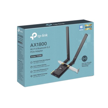 Adaptador  Pcie Inalámbrico Doble Banda Ax1800 Mbps / Seguridad Inalámbrica Wpa3 /antena De Alta Ganancia / Tecnologia Mumumo 2x