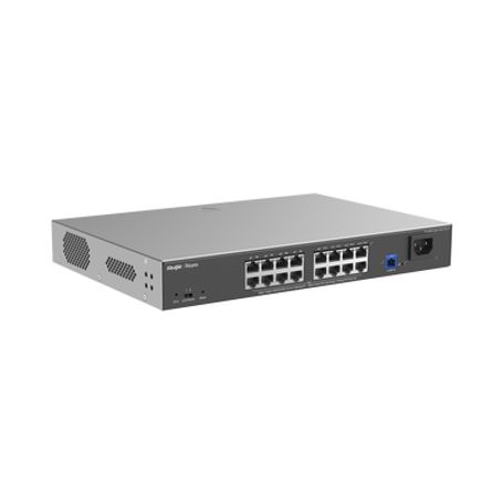 Elighten Onu / Switch Poe Hibrido Capa 2 Con Un Puerto Pon 1g Y 16 Puertos Ethernet Poe 1g Hasta 240 Watts Y 100 Clientes
