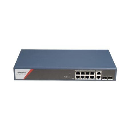 switch gigabit poe  administrable  8 puertos 1000 mbps poe4 puertos poe 90 w  2 puertos 1000 mbps de uplink  2 puertos sfp  con