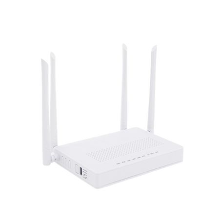 onu dual gponepon  wifi doble banda 24 y 5 ghz  soporta mesh  2 puertos gigabit  1 puerto pon scapc  1 puerto catv  hasta 1200 