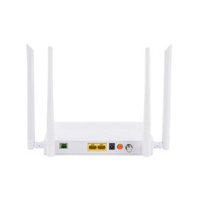 onu dual gponepon  wifi doble banda 24 y 5 ghz  soporta mesh  2 puertos gigabit  1 puerto pon scapc  1 puerto catv  hasta 1200 