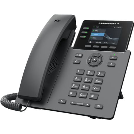 Teléfono Ip Grado Operador / 3 Lineas / 12 Botones Virtuales Multiuso / Pantalla Lcd 2.8 Pulgadas / Puertos Gigabit Con Poe / Au