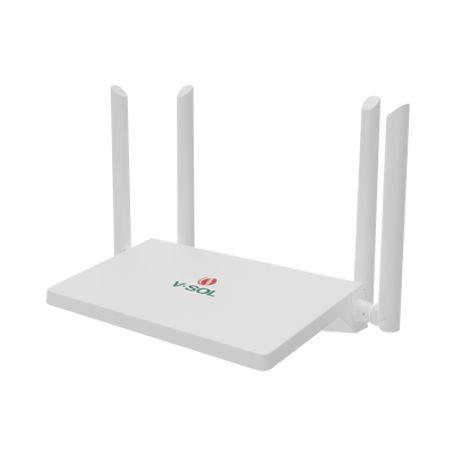 Router Inalámbrico/ Wifi 6 / 4 Puertos Lan Gigabit/ Soporta Mesh / Diseno Compacto
