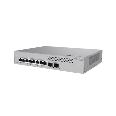 switch de acceso gigabit administrable capa 2  8 puertos 101001000 mbps  2 puertos 10ge sfp uplink   erps  imgp snooping  dhcp 