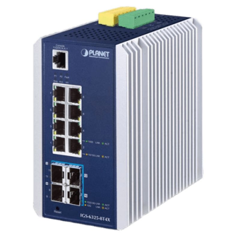 Switch Industrial Administrable Capa 3 8 Puertos Ethernet 10/100/1000t 4 Puertos Sfp 10 G