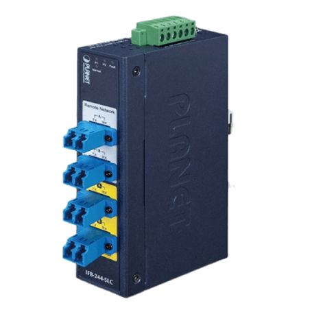 Switch Industrial Bypass De Fibra Optica Monomodo Con Conector Lc De 2 Canales