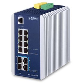 switch ethernet gestionado capa 3 industrial dinrail  red extendida de 10g para fábricas y áreas metropolitanas  8 puertos rj45