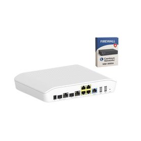 kit routerfirewall con licencia incluida nsesub30003  función sdwan nse3000  2 puertos wan gigabit  2 sfp combo  4 puertos lan 