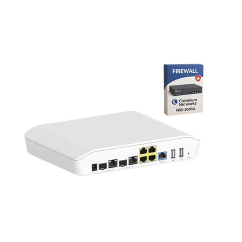 Kit Router/firewall Con Licencia Incluida Nsesub30003 / Función Sdwan Nse3000 / 2 Puertos Wan Gigabit  2 Sfp Combo / 4 Puertos L