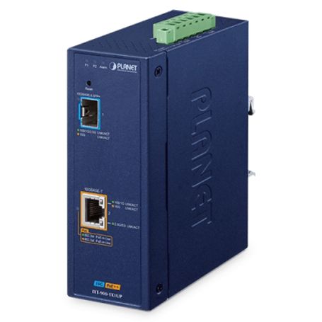 Convertidor De Medios Poe Industrial / Puertos 10g Sfp Y 10gbaset / Poe 802.3bt 95w / 40 A 75°c Operación / Vlan Erps Qos /cuent
