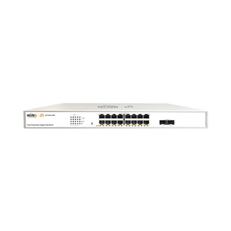 switch administrable poe   16 puertos poe afat gigabit   2 x sfp gigabit  administración cloud gratuita  presupuesto 240 w