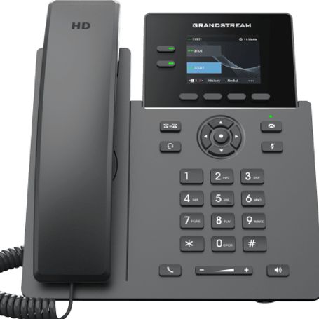 teléfono ip grado operador de 2 lineas  grp2610  aprovisionamiento sin intervención  8 botones virtuales multiuso  pantalla lcd