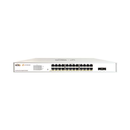 switch administrable poe   24 puertos poe afat gigabit   2 x sfp gigabit  administración cloud gratuita  presupuesto 370 w